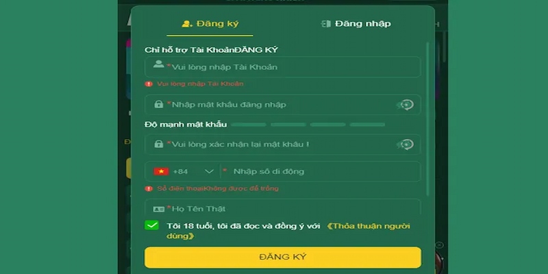Quy trình đăng ký hb88 cực kỳ đơn giản
