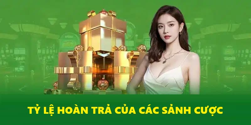 Tỷ lệ hoàn của các sảnh cá cược HB88