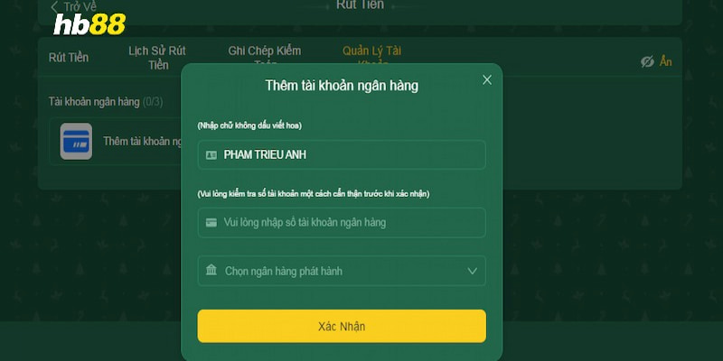 Điền dữ liệu cá nhân chính xác và đầy đủ để hệ thống kiểm duyệt